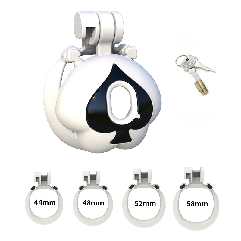 Q Peach Three-Color Chastity Cage