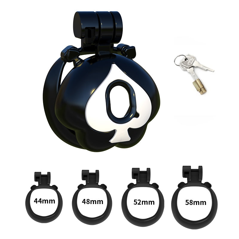 Q Peach Three-Color Chastity Cage