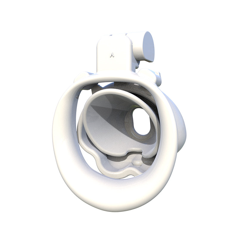 Q Peach Three-Color Chastity Cage
