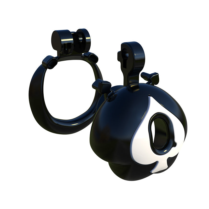 Q Peach Three-Color Chastity Cage