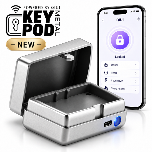 QIUI AI Keyholder Metal Key Pod – Smart App-Controlled Key Box