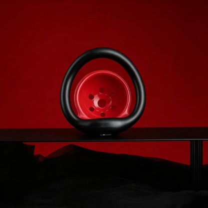 Red & Black Dome Chastity Cage