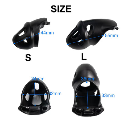 Dual-Length Confinement Chastity Cage