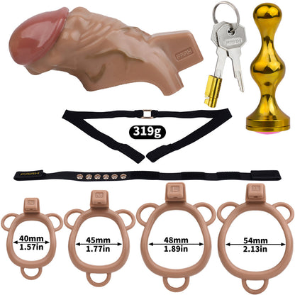 ABS Resin Simulation Penis Chastity Lock