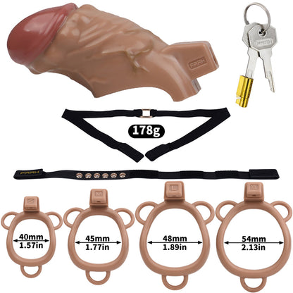 ABS Resin Simulation Penis Chastity Lock