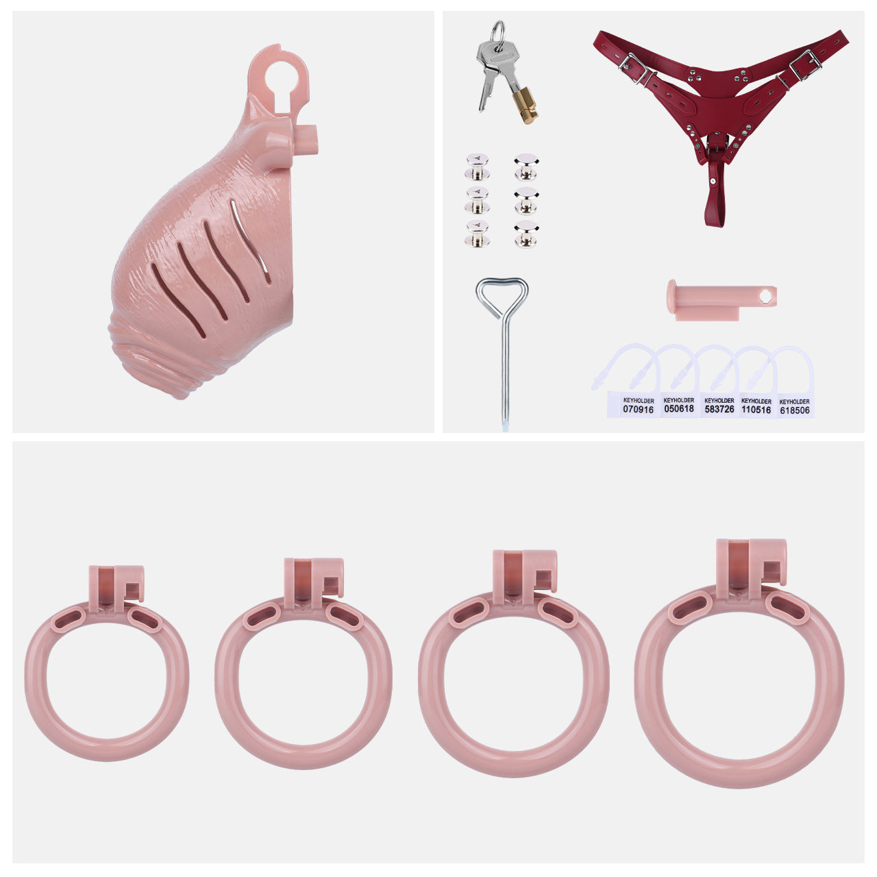 Lifelike Resin Chastity Cage