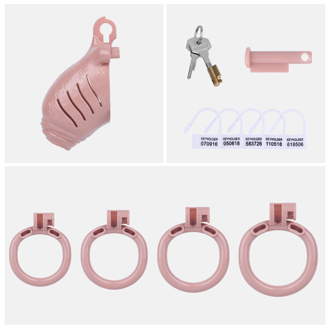 Lifelike Resin Chastity Cage