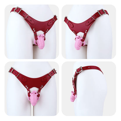 Lifelike Resin Chastity Cage