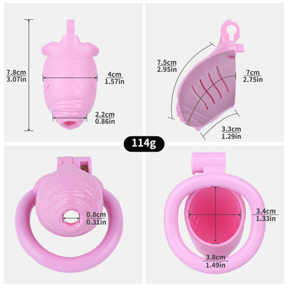Lifelike Resin Chastity Cage