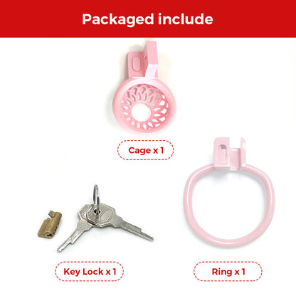 Pink Slave Chastity Cage