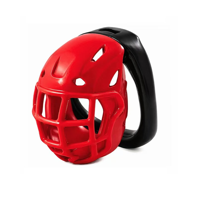 Rugby Helmet Three-Color Chastity Cage