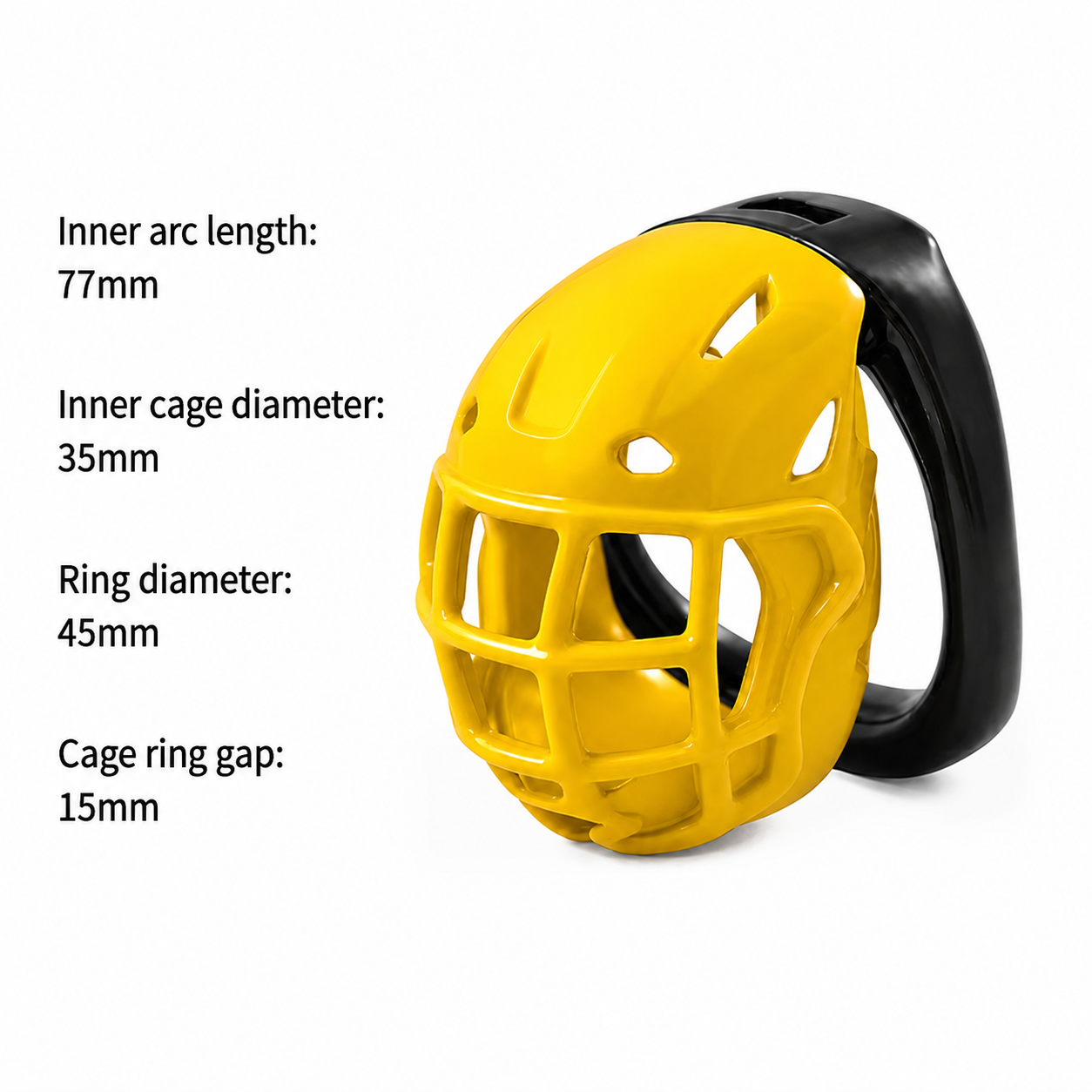 Rugby Helmet Three-Color Chastity Cage