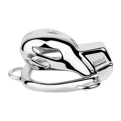 Short Smooth Stainless Steel Mamba Cage with Belt in alternate gallery view 13