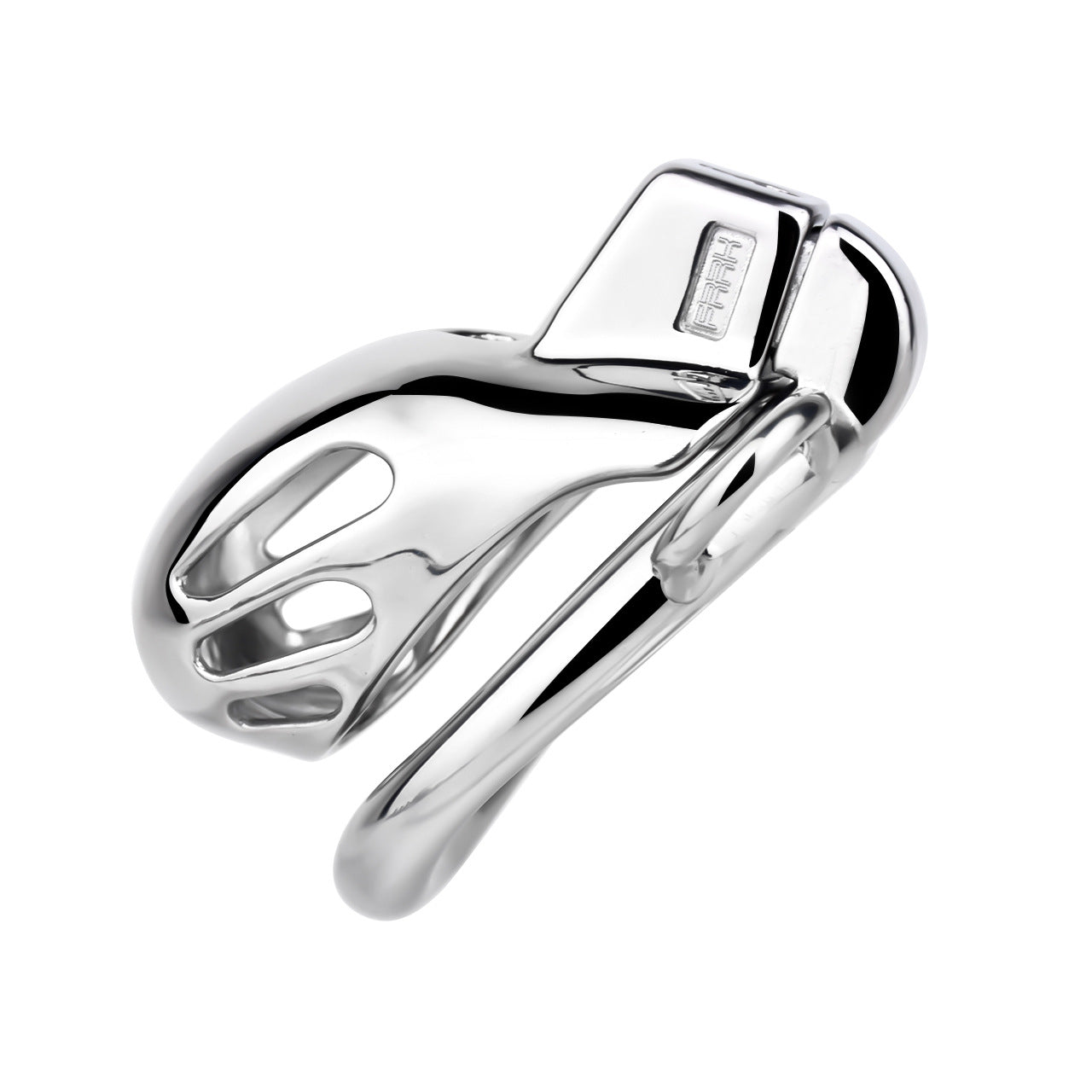 Short Smooth Stainless Steel Mamba Cage with Belt in alternate gallery view 15