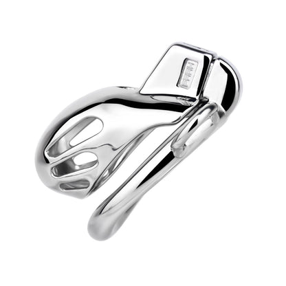 Short Smooth Stainless Steel Mamba Cage with Belt in alternate gallery view 15