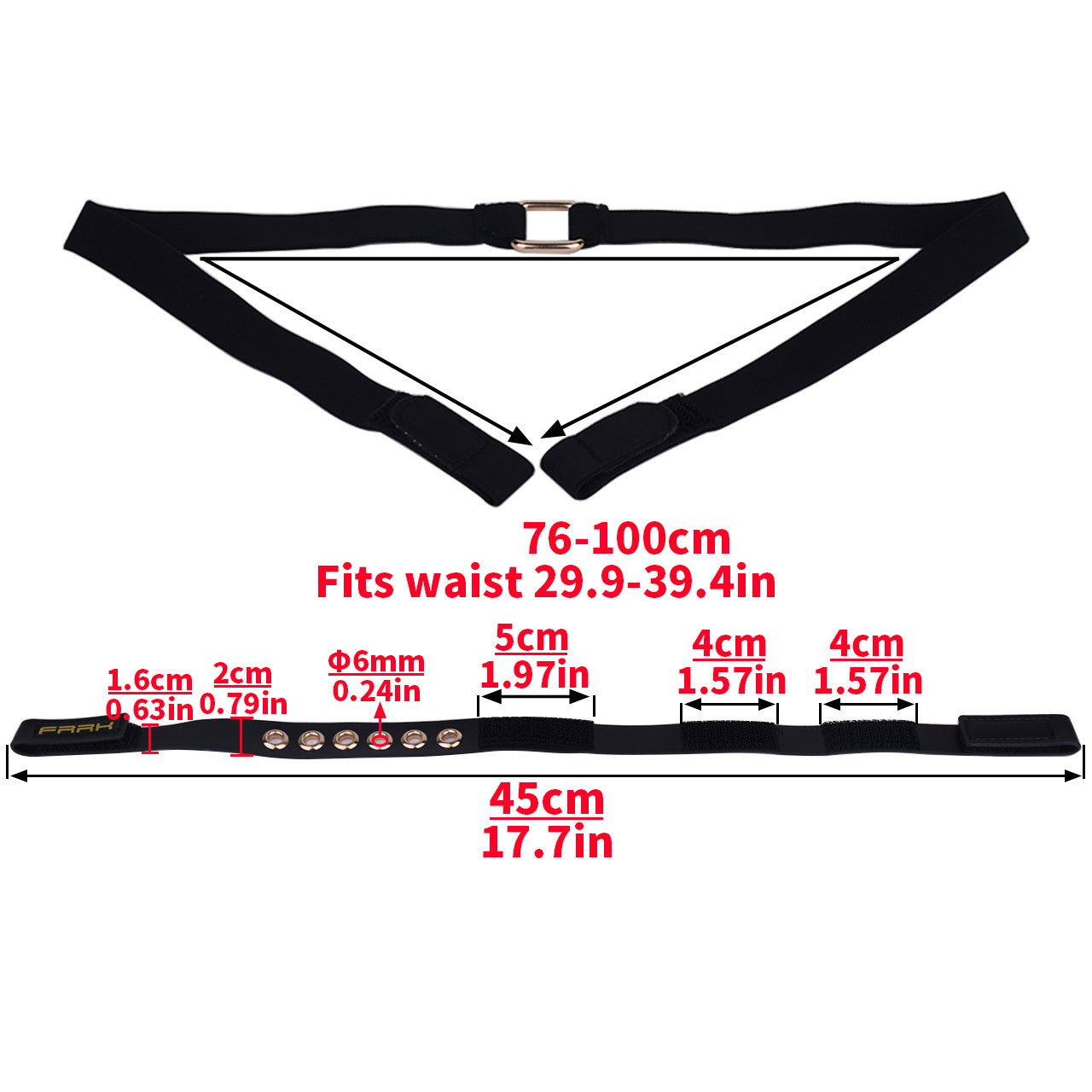Short Smooth Stainless Steel Mamba Cage with Belt dimensions showing 39.4in, 5cm, 4cm