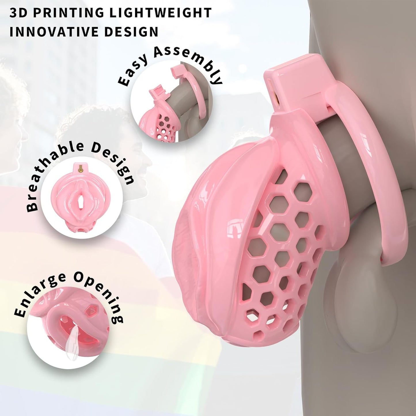 Sissy Soft Silicone Chastity Cage