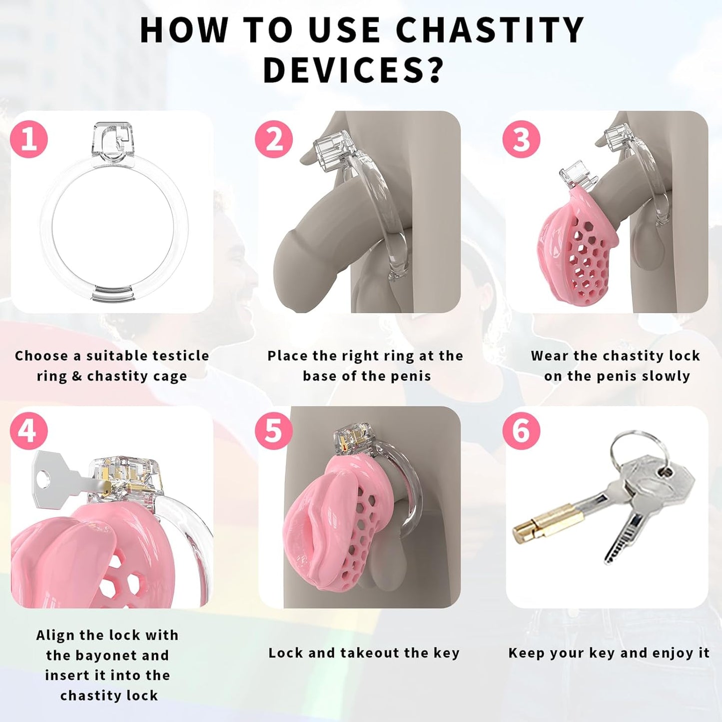 Sissy Soft Silicone Chastity Cage