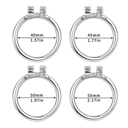 Small Chastity Cage with PA - ring sizes