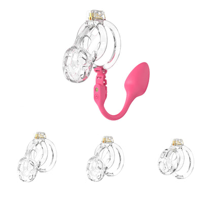 Soft Cobra Chastity Cage With App Controlled Butt Plug