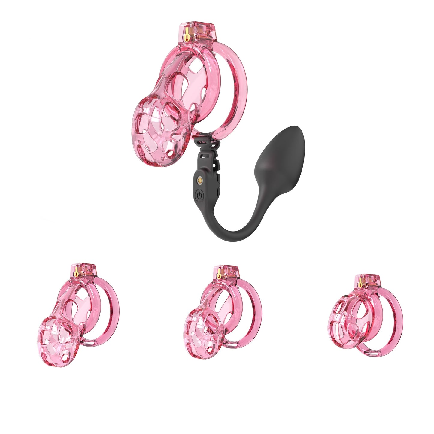 Soft Cobra Chastity Cage With App Controlled Butt Plug