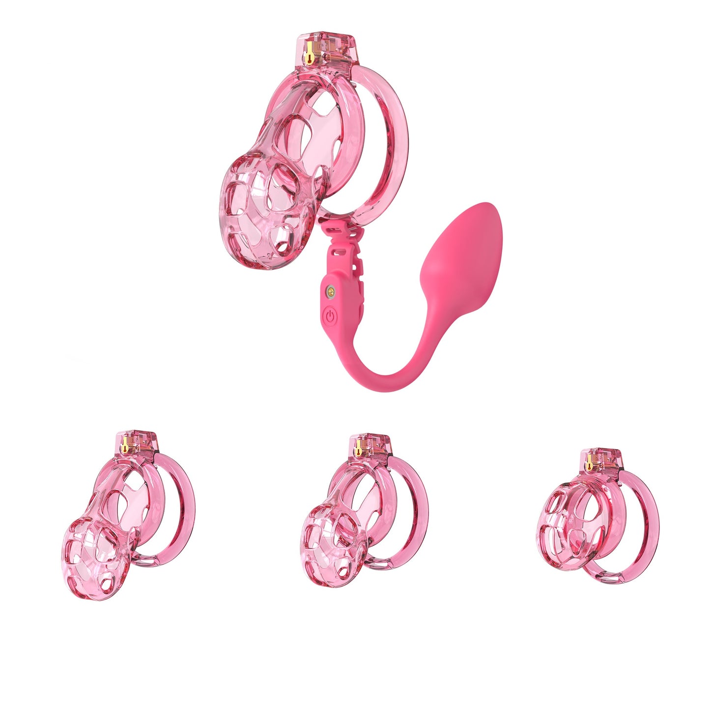 Soft Cobra Chastity Cage With App Controlled Butt Plug