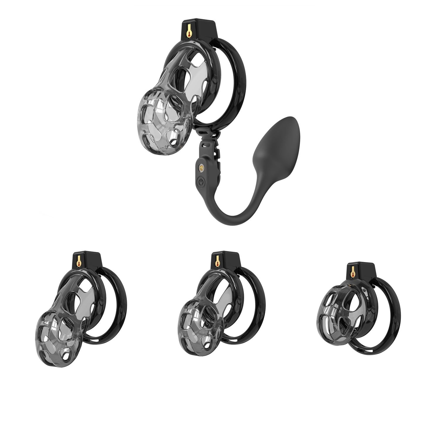 Soft Cobra Chastity Cage With App Controlled Butt Plug