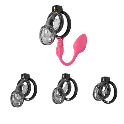 Soft Cobra Chastity Cage With App Controlled Butt Plug