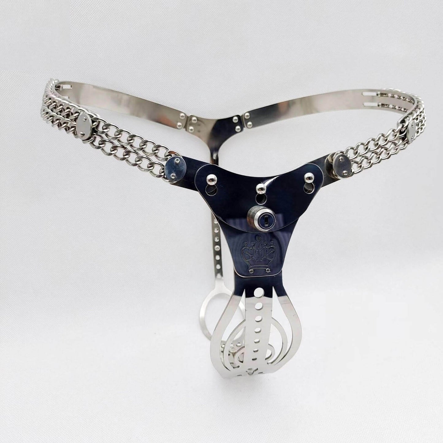 Hollowed-Out Chain-Waist Female Chastity Belt