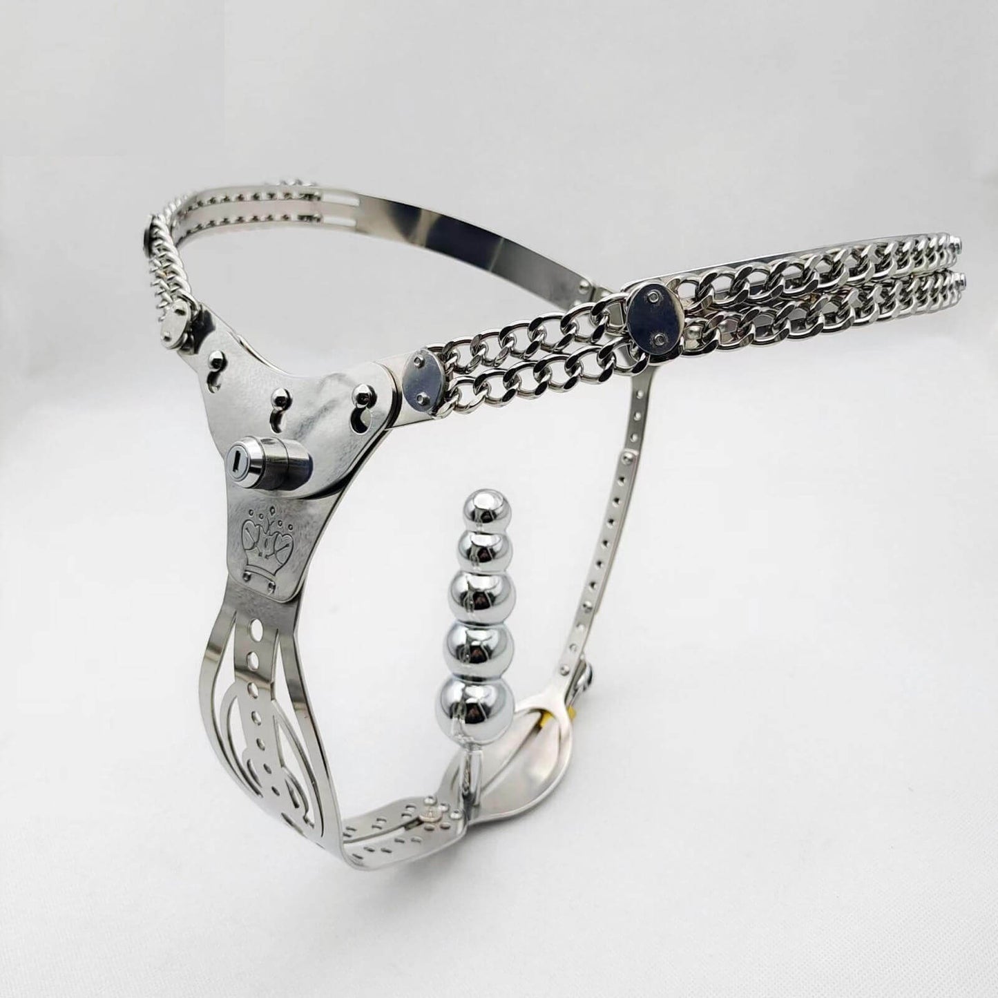 Hollowed-Out Chain-Waist Female Chastity Belt