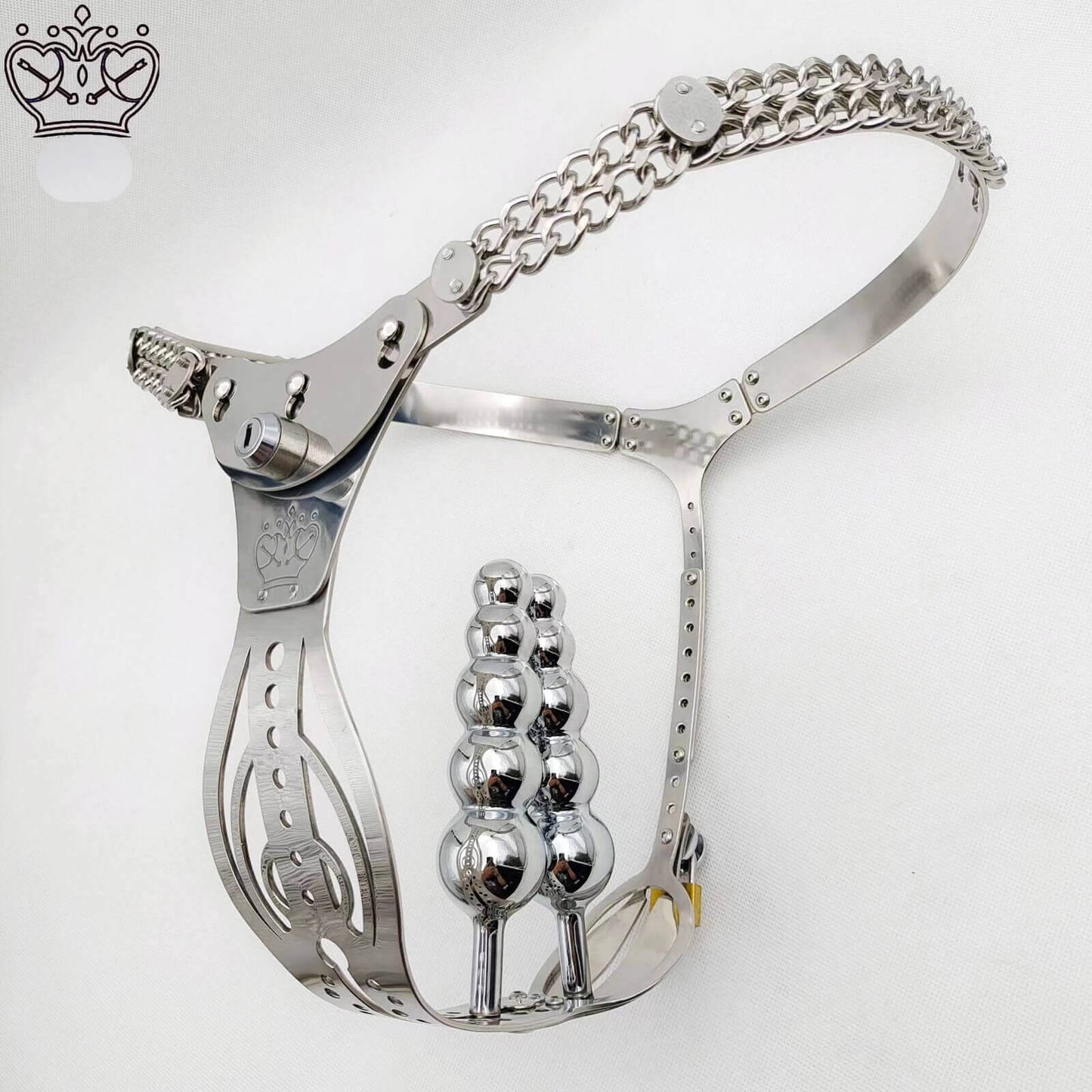Hollowed-Out Chain-Waist Female Chastity Belt