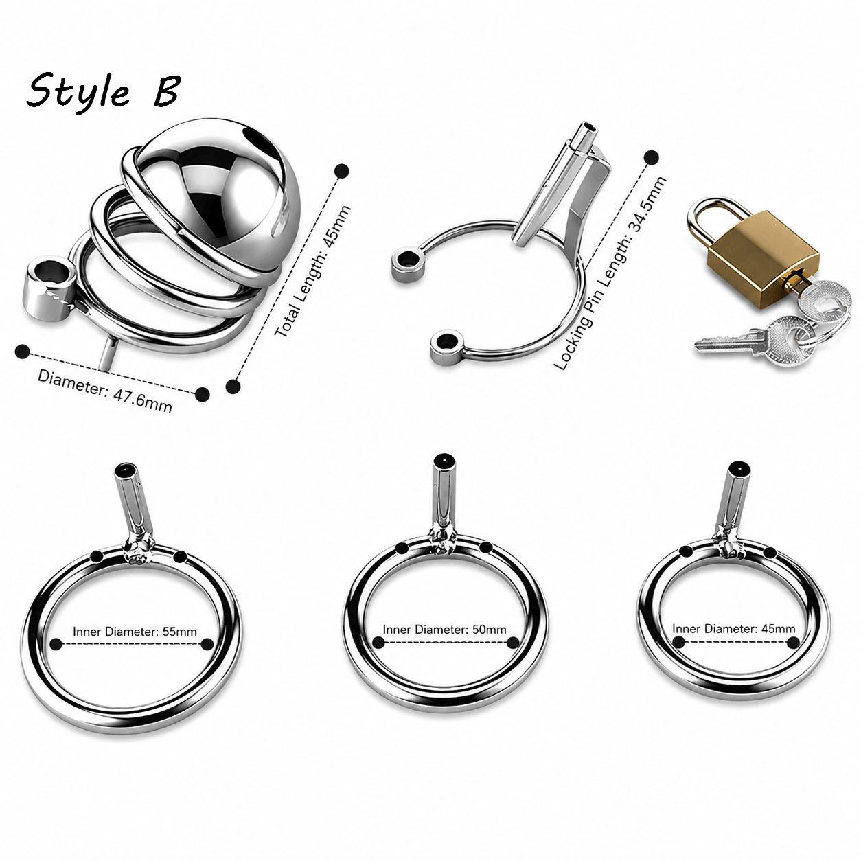 Locktober Challenge‑Ready Male Chastity Cage