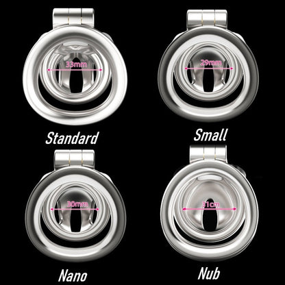 Small Stainless Steel Python V7.0 Chastity Cage