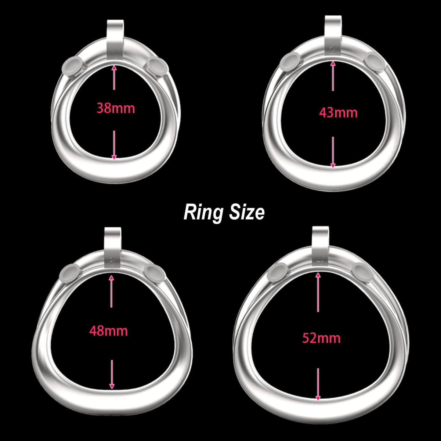 Stainless Steel Python V7.0 Chastity Ring