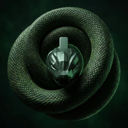 Starborn Emerald Faceted Snakehead Chastity Cage