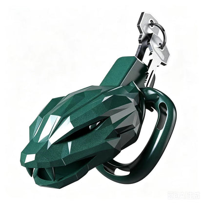 Starborn Emerald Faceted Snakehead Chastity Cage