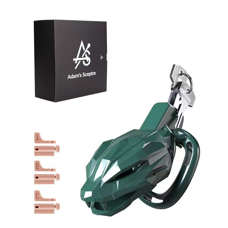 Starborn Emerald Faceted Snakehead Chastity Cage