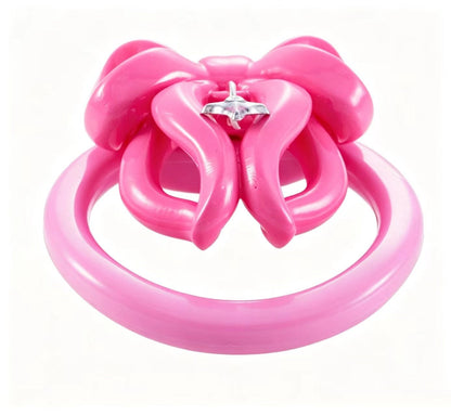 Starfall Bow-and-Star Chastity Cage