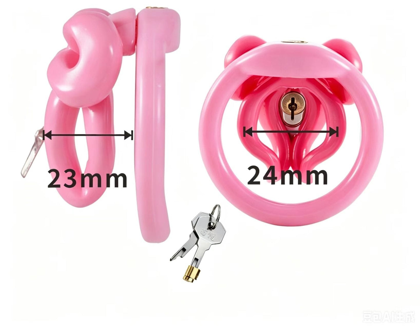 Starfall Bow-and-Star Chastity Cage