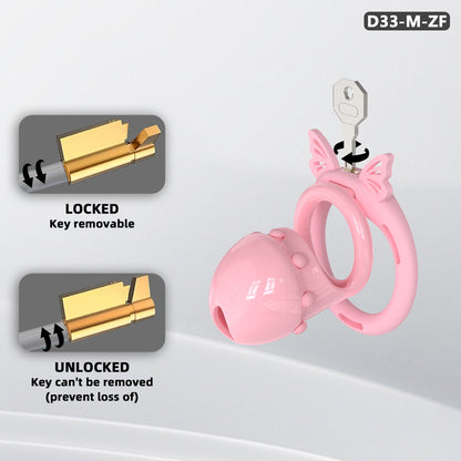 Sweetheart Promise Chastity Cage With Optional Plug