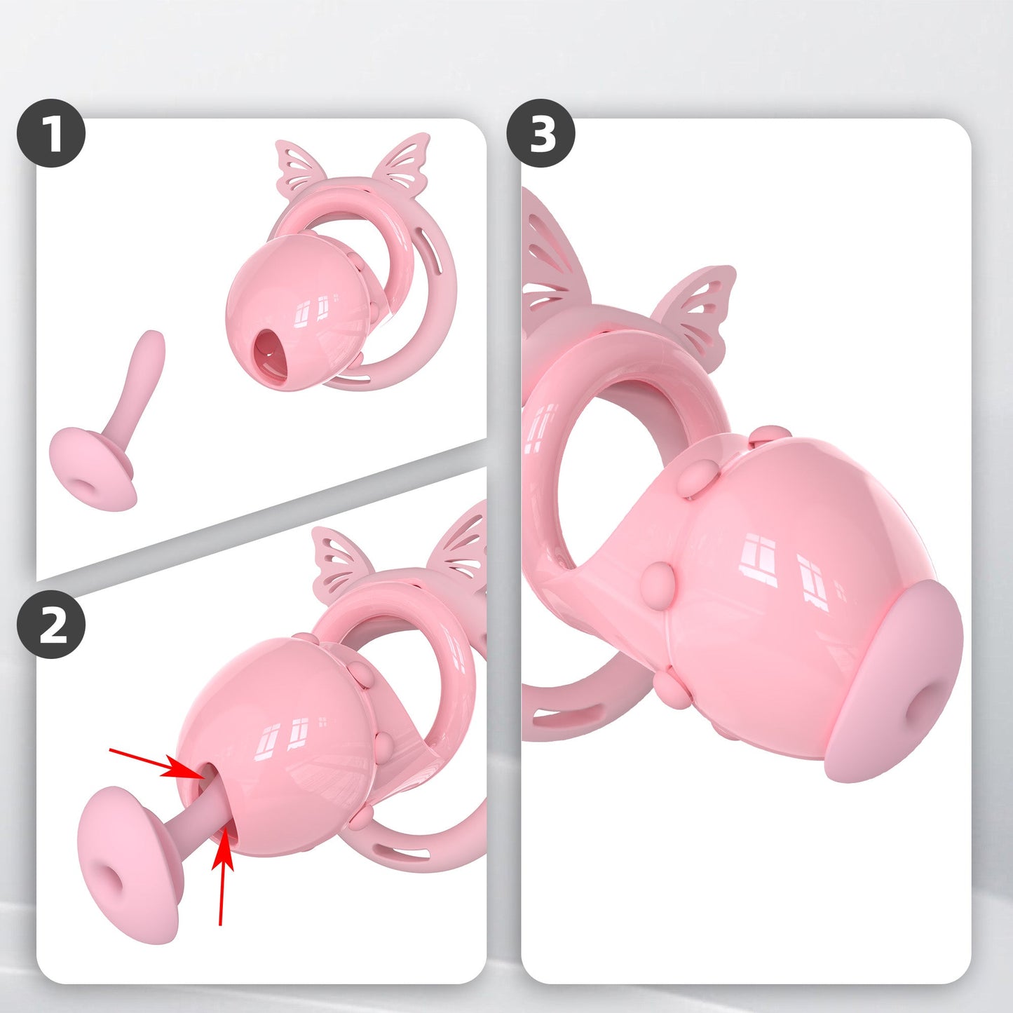 Sweetheart Promise Chastity Cage With Optional Plug