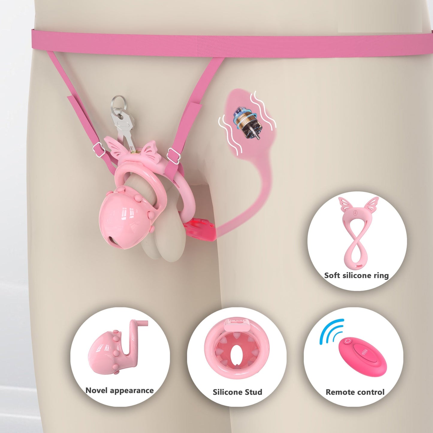 Sweetheart Promise Chastity Cage With Optional Plug