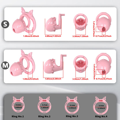 Sweetheart Promise Chastity Cage With Optional Plug