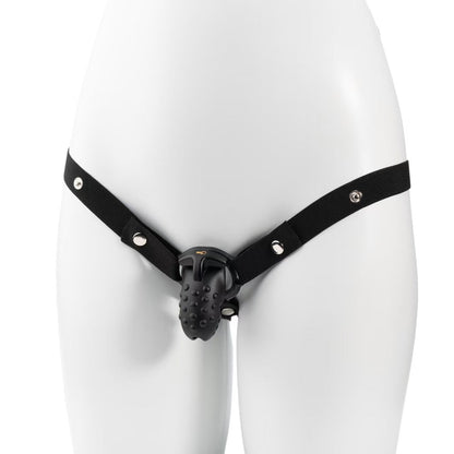 Tartarus Prison Chastity Cage With Optional Belt