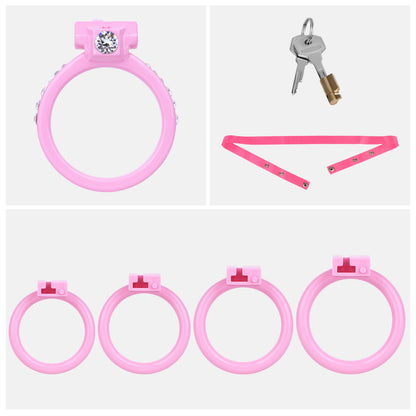 Time Contract Diamond-Accent Chastity Cage