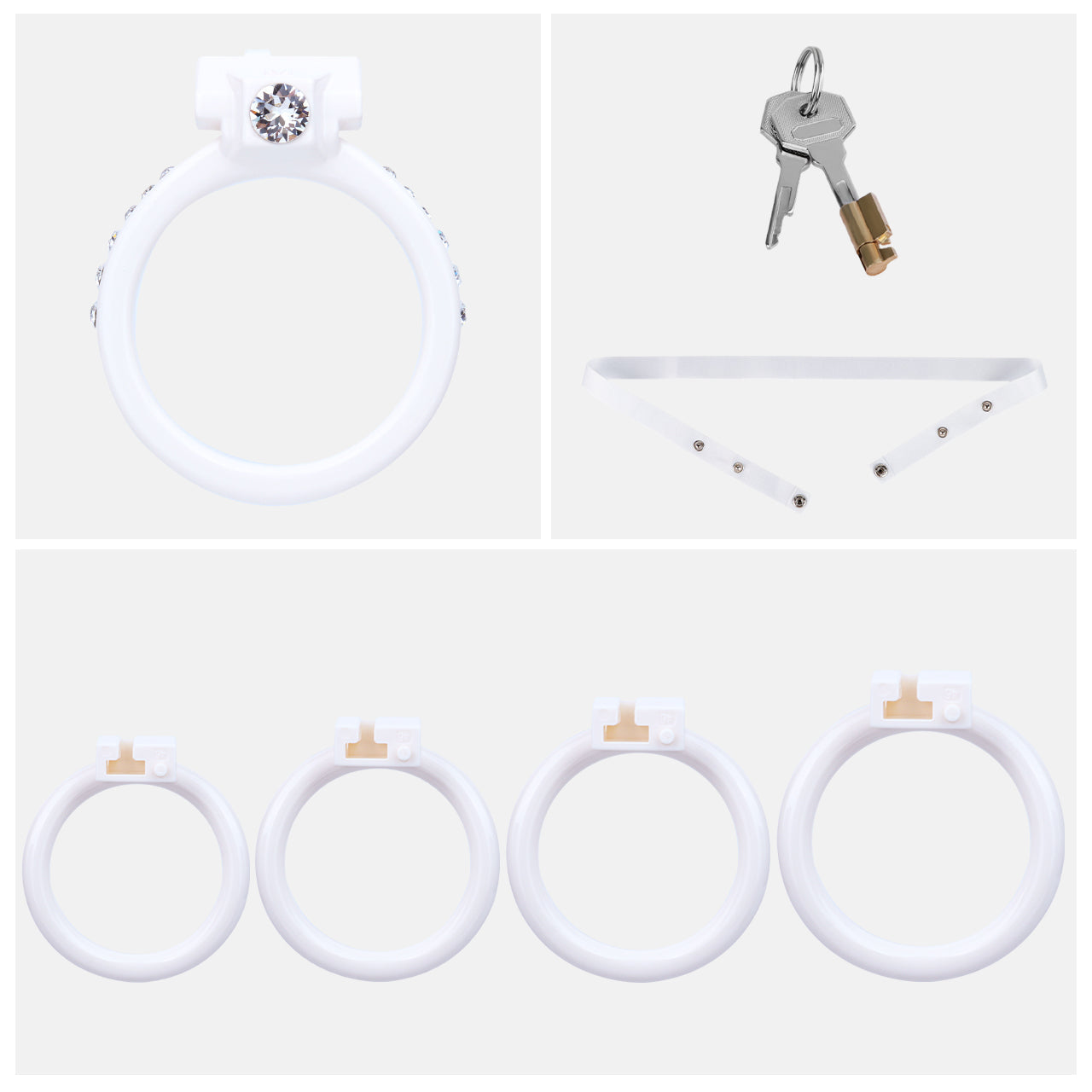 Time Contract Diamond-Accent Chastity Cage