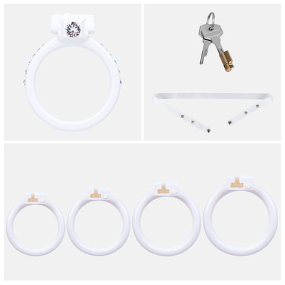 Time Contract Diamond-Accent Chastity Cage