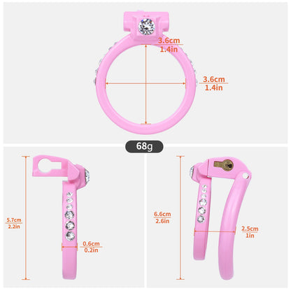 Time Contract Diamond-Accent Chastity Cage