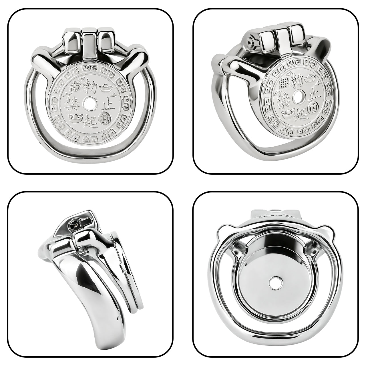 Tongbao Coin-Motif Chastity Lock