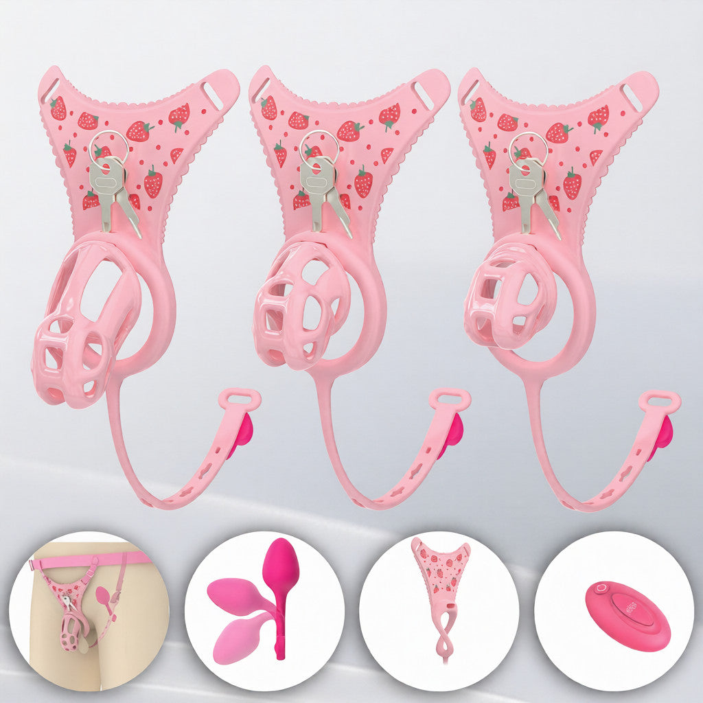 Cobra Chastity Cage Set (Underwear + Plug)
